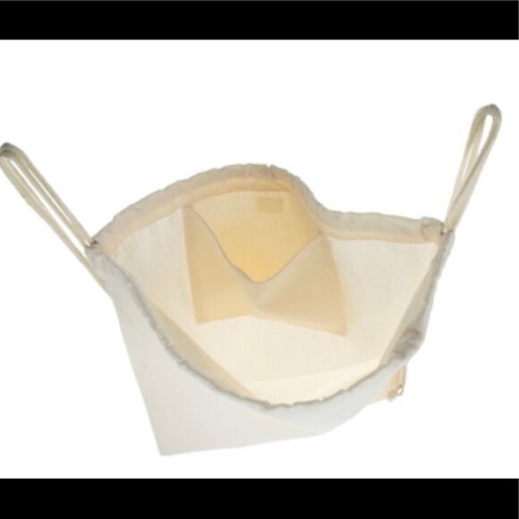 𝅺🖤🧡free CUSTOM NAME🧡🖤Drawstring Canvas Backpack - Picture 3 of 3